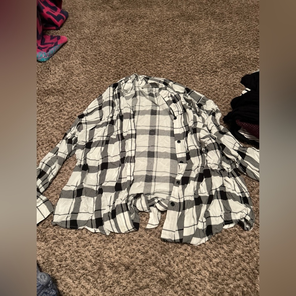 grey & white flannel